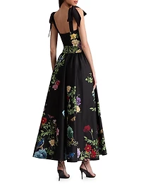 Oriana Drop-Waist Midi-Dress
