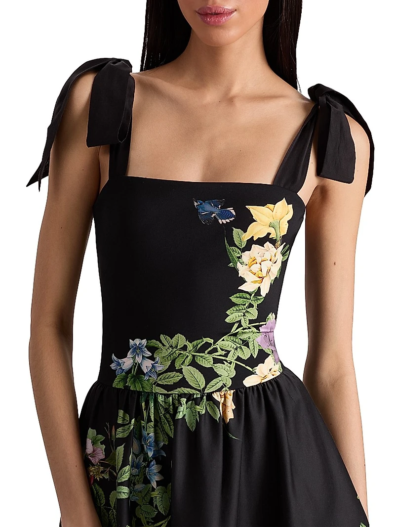 Oriana Drop-Waist Midi-Dress