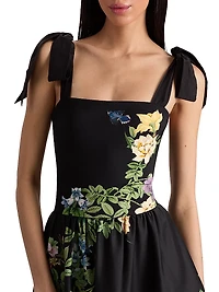 Oriana Drop-Waist Midi-Dress