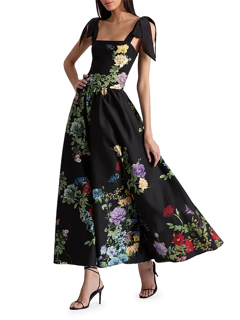 Oriana Drop-Waist Midi-Dress