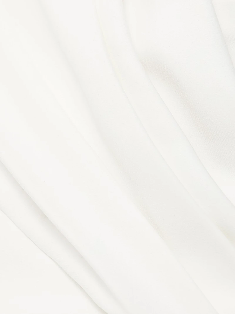 Pleated Strapless Cocktail Dress