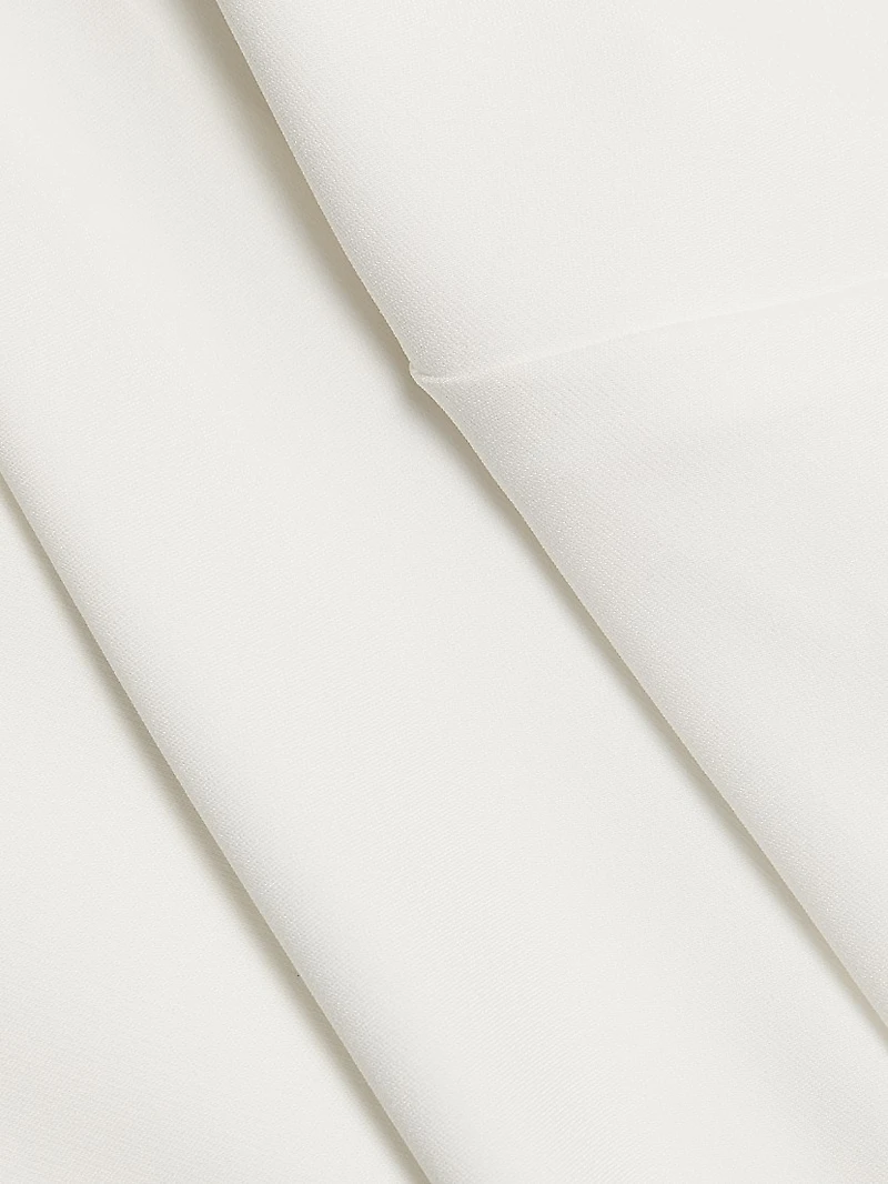 Draped Cowlneck Midi-Dress