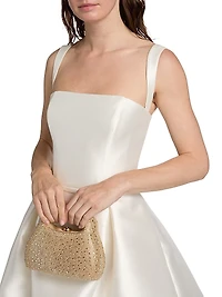 Satin Mini Fit & Flare Cocktail Dress