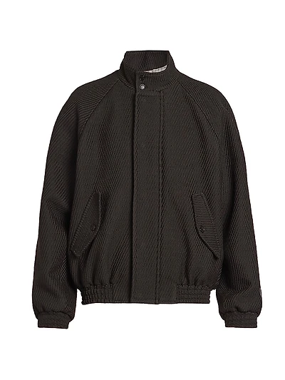 Harrington Stretch-Wool Quilted Jacket