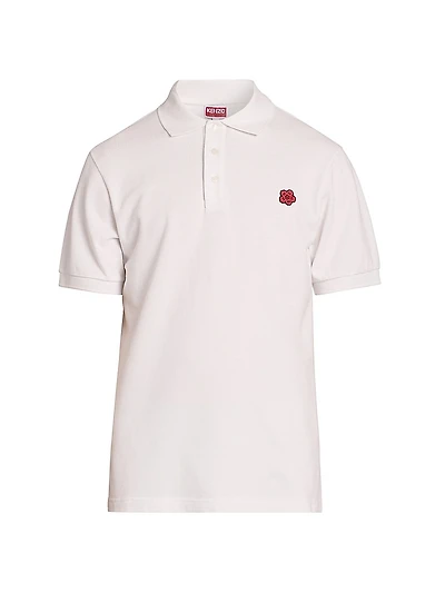 Flower Slim-Fit Polo Shirt