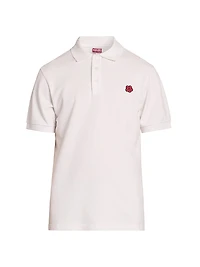 Flower Slim-Fit Polo Shirt