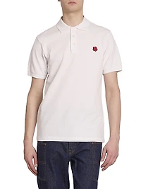 Flower Slim-Fit Polo Shirt