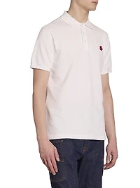 Flower Slim-Fit Polo Shirt