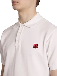Flower Slim-Fit Polo Shirt