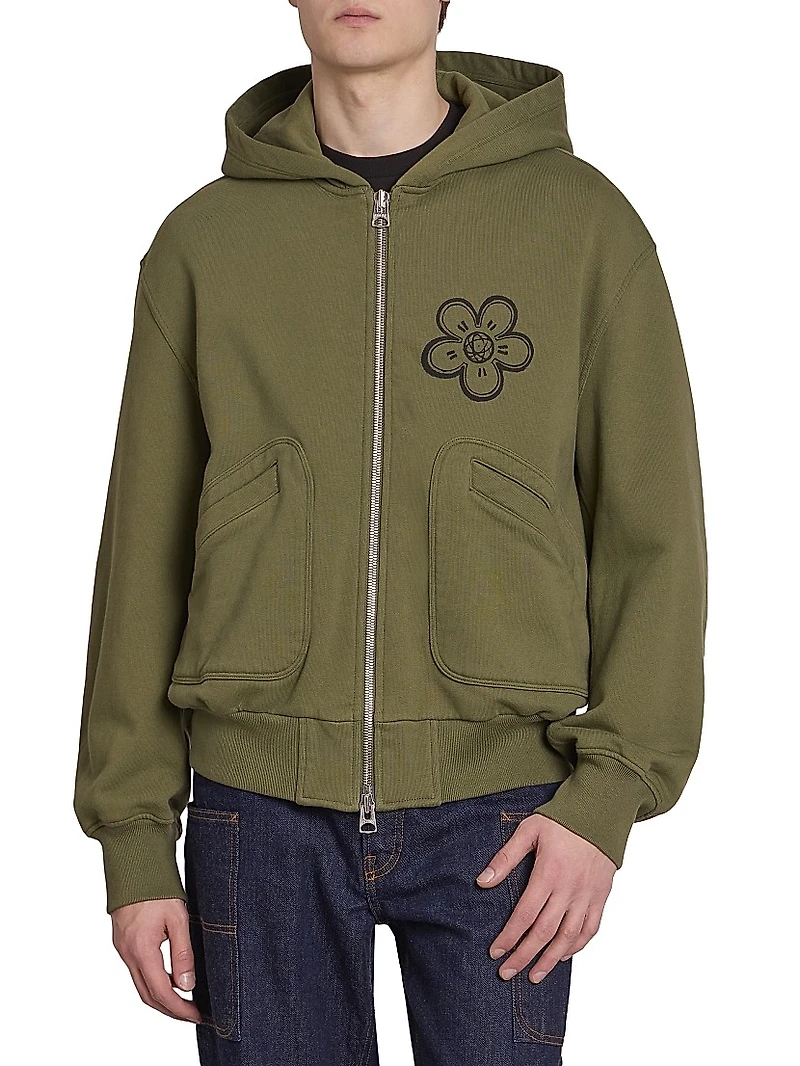 Futura Boxy Full-Zip Hoodie