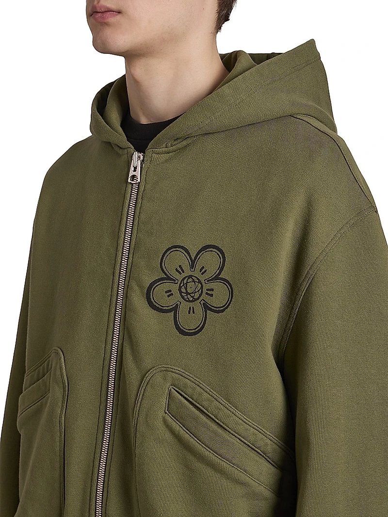 Futura Boxy Full-Zip Hoodie