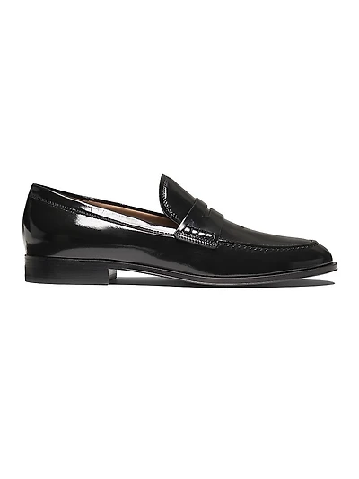 George Patent Leather Penny Loafers