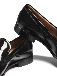 George Patent Leather Penny Loafers