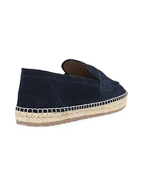 Lido Suede Espadrille Penny Loafers