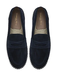Lido Suede Espadrille Penny Loafers