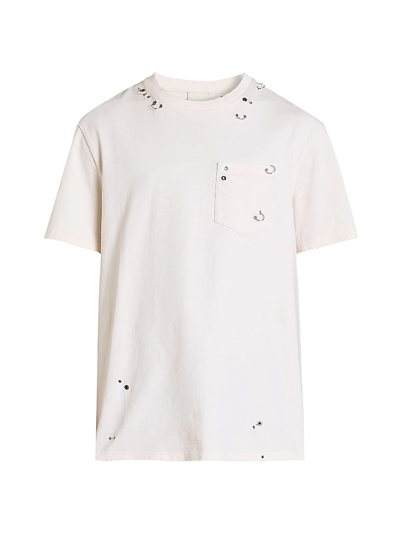 Yezra Cotton Crewneck T-Shirt