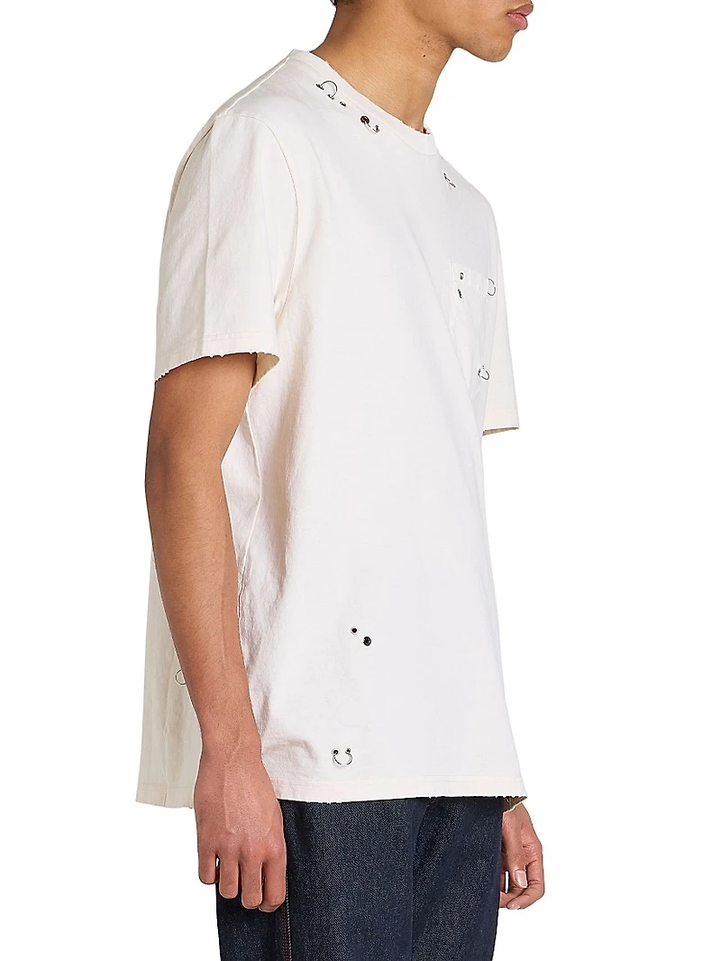 Yezra Cotton Crewneck T-Shirt