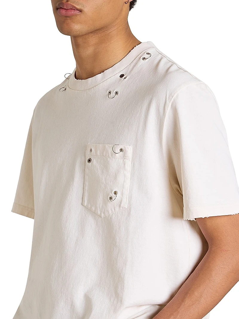 Yezra Cotton Crewneck T-Shirt