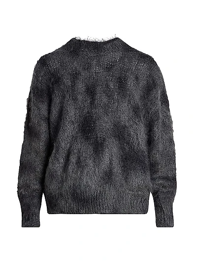 Miller Mohair-Wool Crewneck Sweater