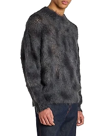 Miller Mohair-Wool Crewneck Sweater