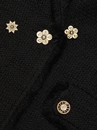 Khloe Studded Cotton Blazer