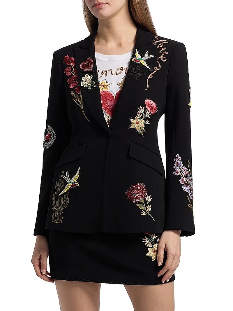 Amour Cheyenne Embroidered Blazer