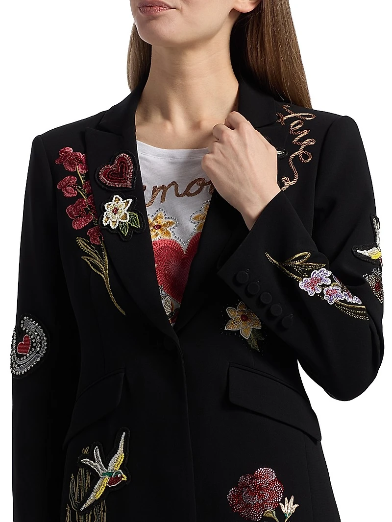 Amour Cheyenne Embroidered Blazer