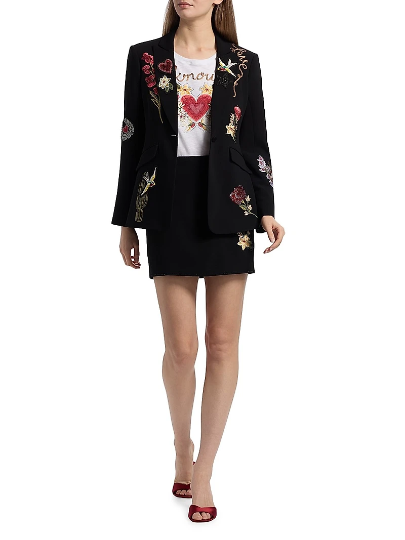 Amour Cheyenne Embroidered Blazer