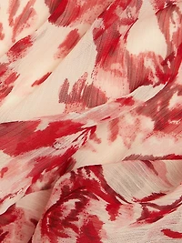 Tatum Floral Ruffled A-Line Midi-Dress