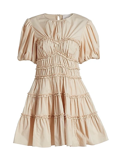 Sirrina Gathered A-Line Minidress