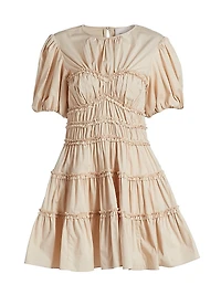 Sirrina Gathered A-Line Minidress