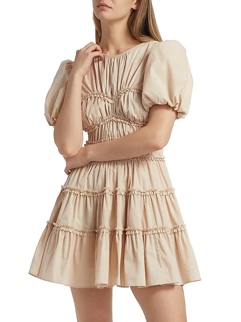 Sirrina Gathered A-Line Minidress