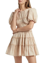 Sirrina Gathered A-Line Minidress