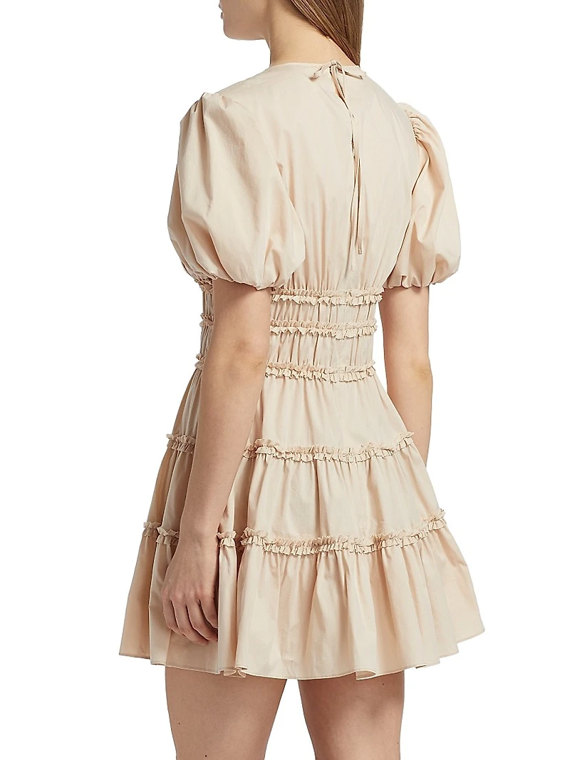 Sirrina Gathered A-Line Minidress