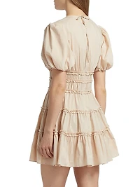 Sirrina Gathered A-Line Minidress