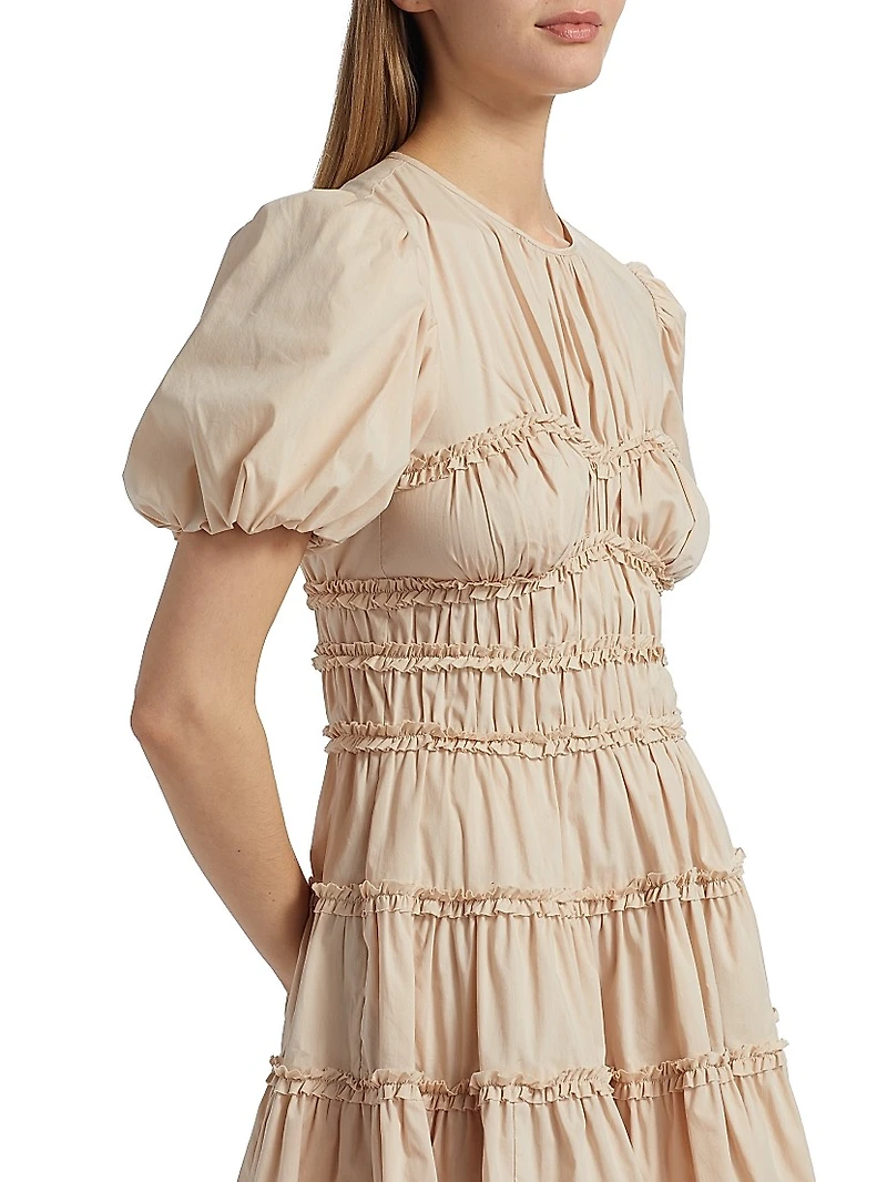 Sirrina Gathered A-Line Minidress