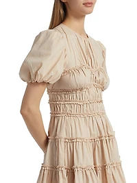 Sirrina Gathered A-Line Minidress
