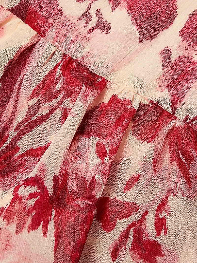 Omelia Floral Tiered Gown