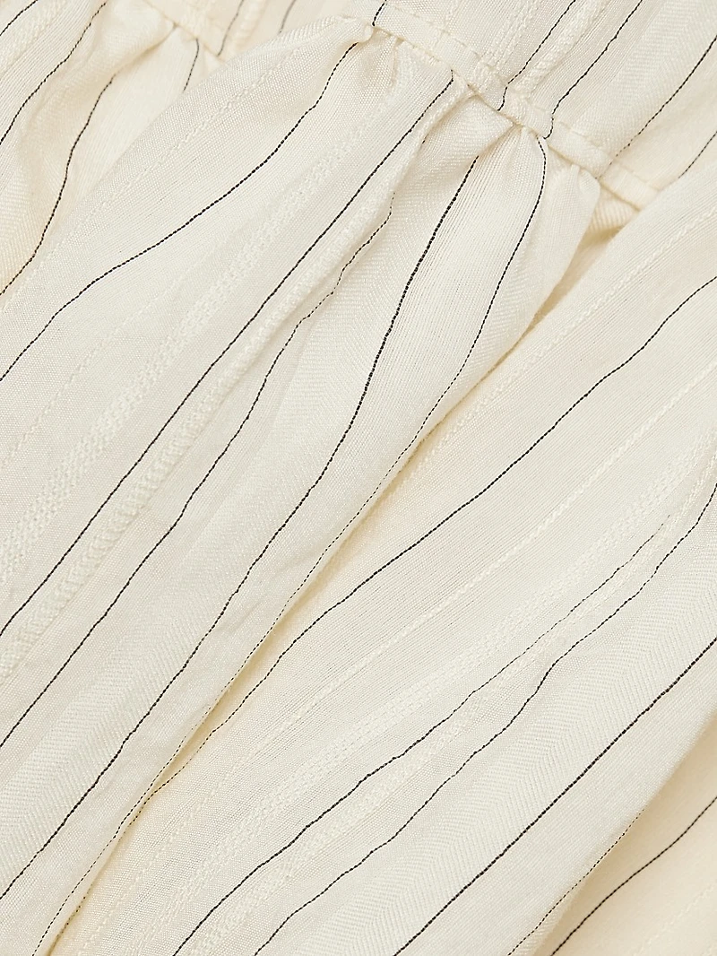 Lucir Striped Belted Maxi Dress