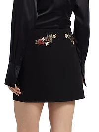 Western Amour Doris Floral Miniskirt