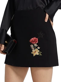 Western Amour Doris Floral Miniskirt