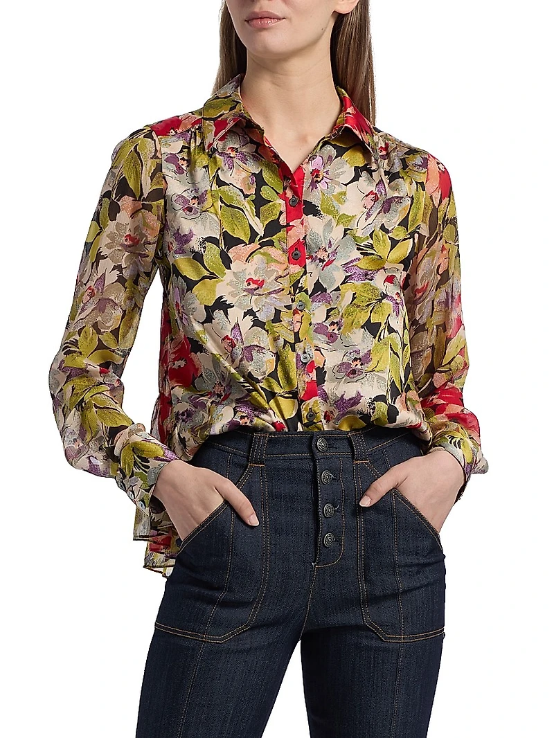 Canyon Bloom Printed Top
