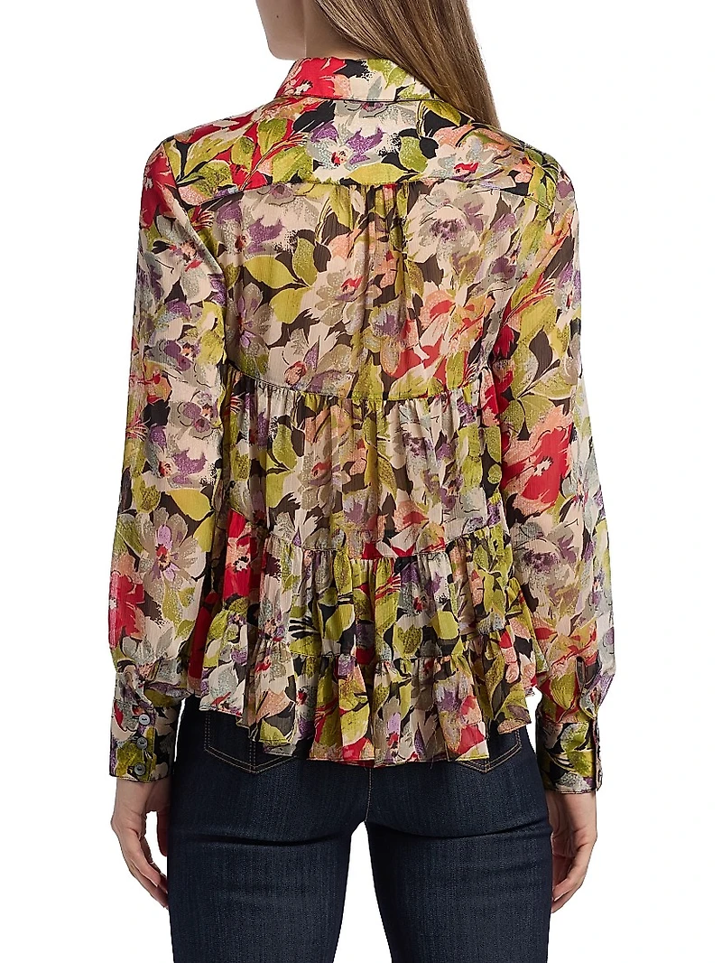 Canyon Bloom Printed Top
