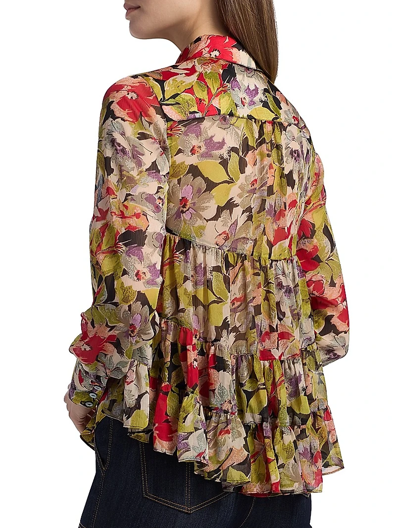 Canyon Bloom Printed Top