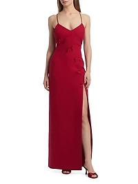 Elea Bow Slit Gown