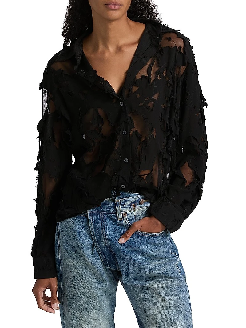 Slim Semi-Sheer Shirt
