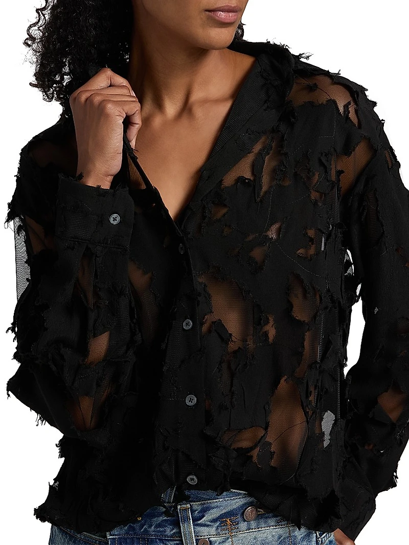 Slim Semi-Sheer Shirt