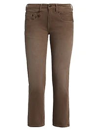 Boy Denim Straight-Leg Crop Jeans