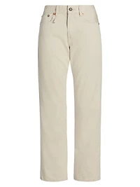 Romeo Cotton High-Rise Straight-Leg Jeans