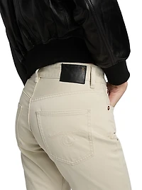 Romeo Cotton High-Rise Straight-Leg Jeans